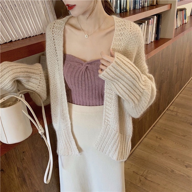 [ORDER] Áo khoác cardigan len dày 3 màu (ảnh thật)