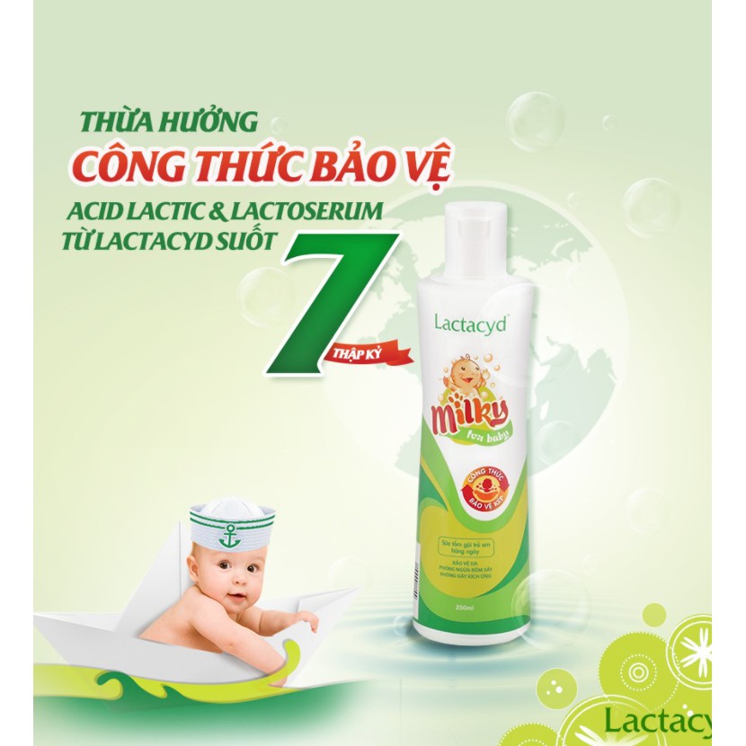 Sữa tắm Lactacyd Milky 250ml