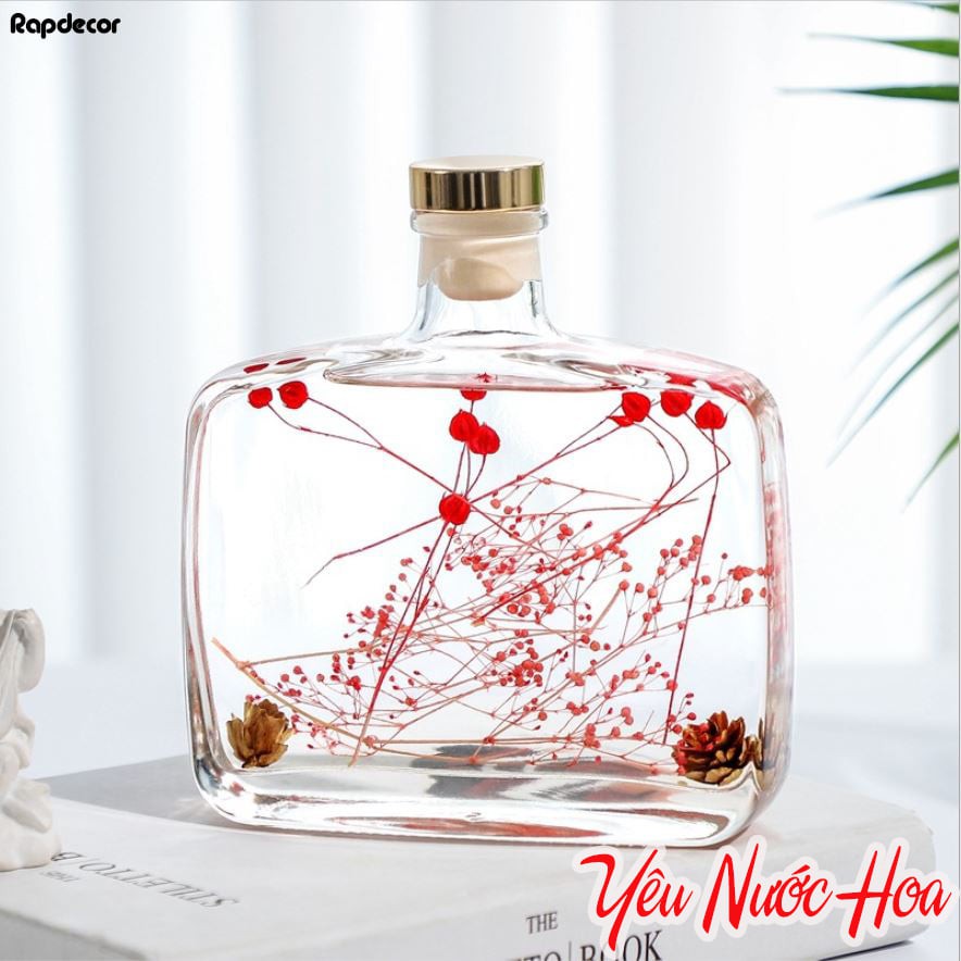 Tinh dầu thơm phòng GO HOME 100ml hương liệu thiên nhiên có que tự khuếch tán giúp khử mùi, thơm phòng, thư giãn