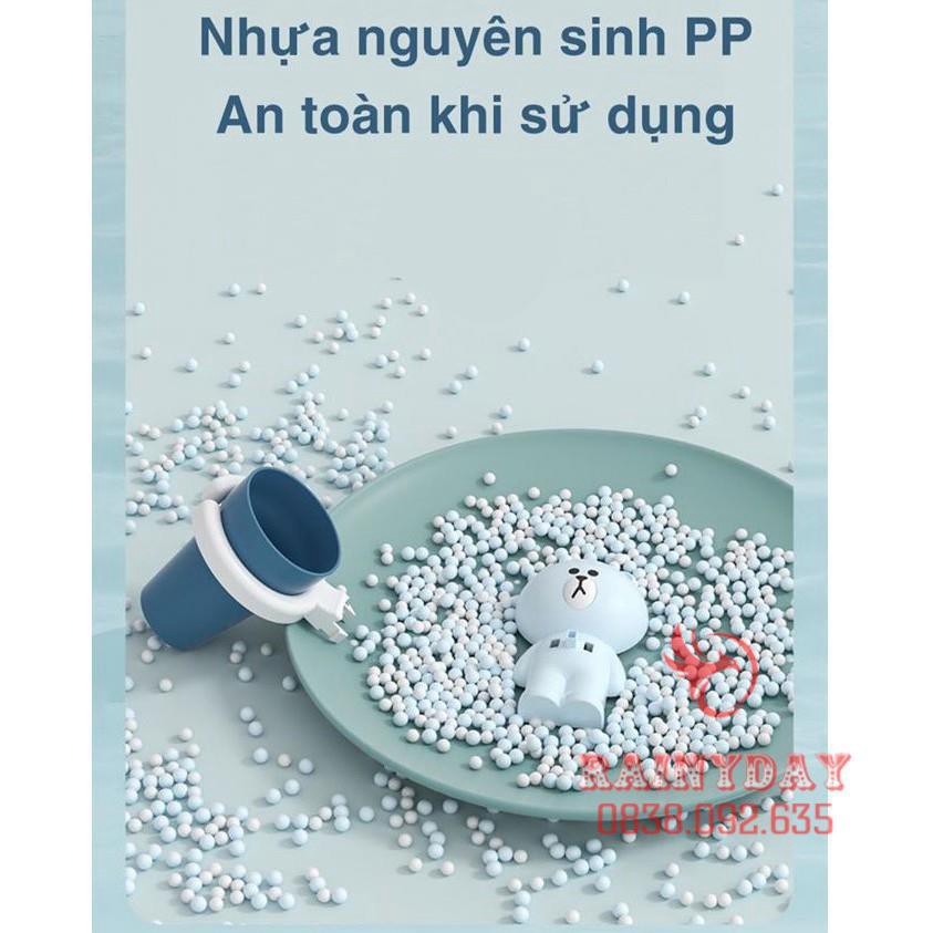 Bộ kệ giá treo để cốc ly nhựa đựng bàn chải kem đánh răng dán tường xinh đẹp dễ thương hình thú