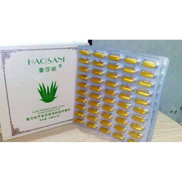 Viên Hút Chì Thải Độc Tố Da HAOSANI - Hộp 100V Chính Hãng