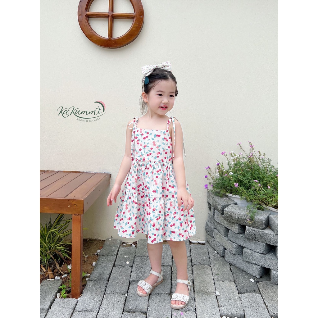 Váy 2 dây 2 tầng nhúm chất liệu thô Hàn ( KM22-VA212) Kakummi