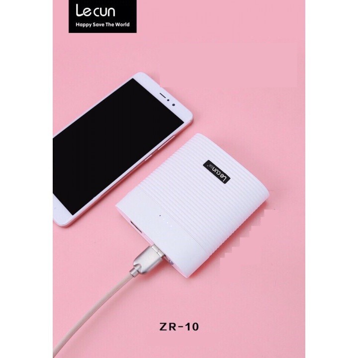 Pin Sạc dự phòng hiệu Lecun mẫu ZR-10 10.000 mAh