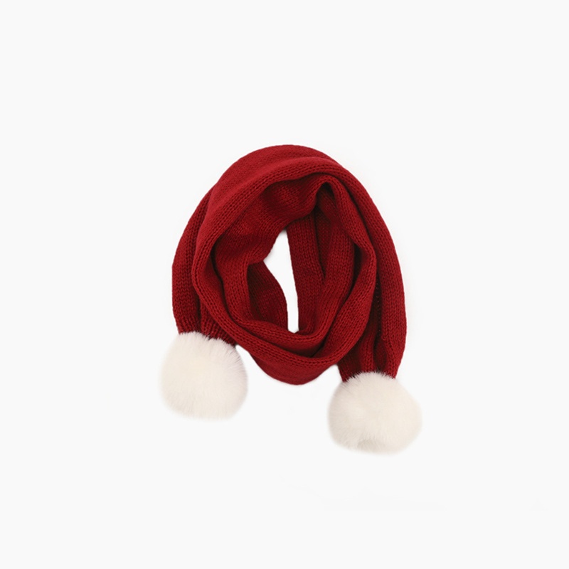 Set Mũ beanie + Khăn Choàng Cổ Hoạ Tiết Giáng Sinh Hoạt Hình Cho Bé
