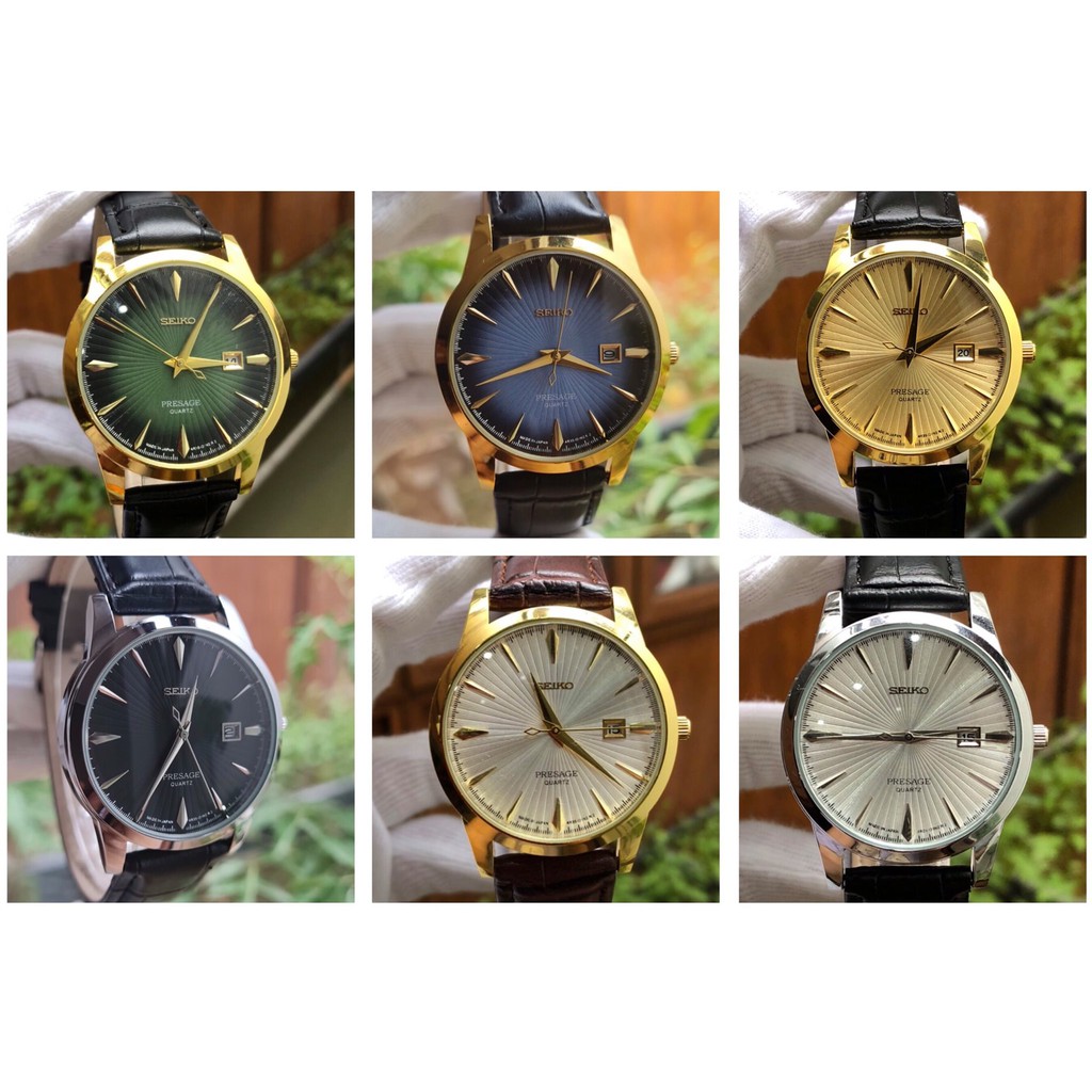 Đồng Hồ Nam SEIKO Presage Quartz Dây Da