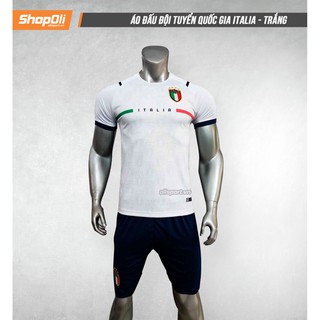 Bộ Quần Áo Bóng Đá Đội Tuyển Italia Trắng 2021