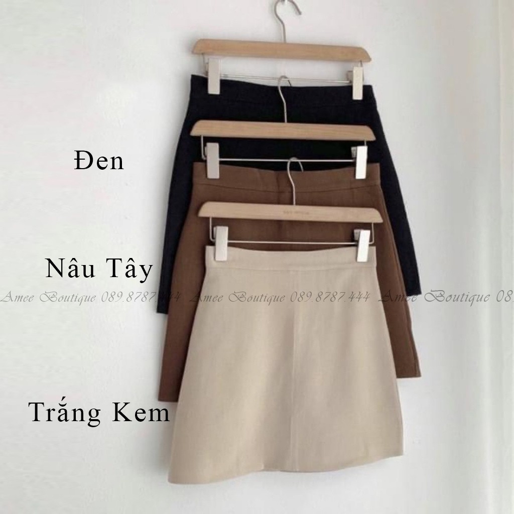 Chân Váy Chữ A, Lưng Cao Amee phong cách Hàn Quốc Có Quần Trong-CV07
