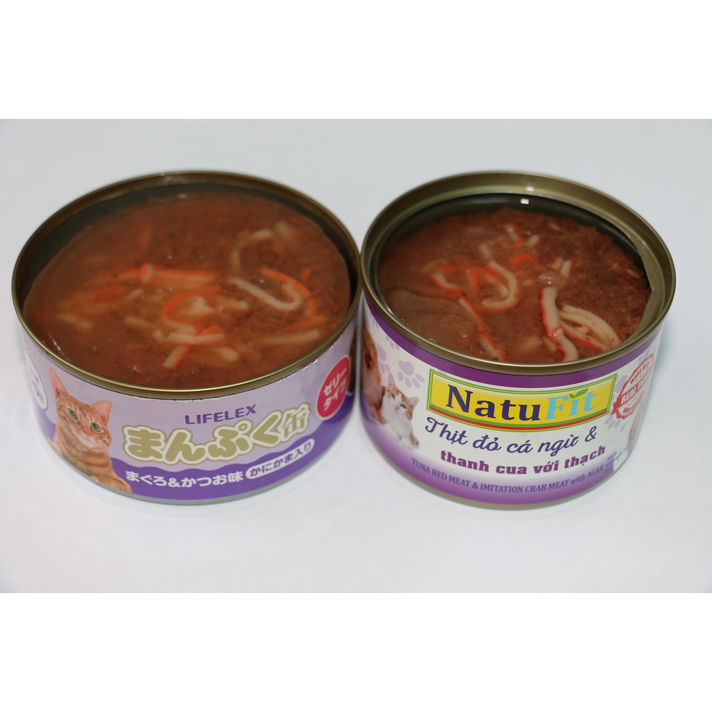 Pate NATUFIT Giá Rẻ Bình Dân Cho Thú Cưng Dùng Cho Chó Và Mèo  Lon 160gr