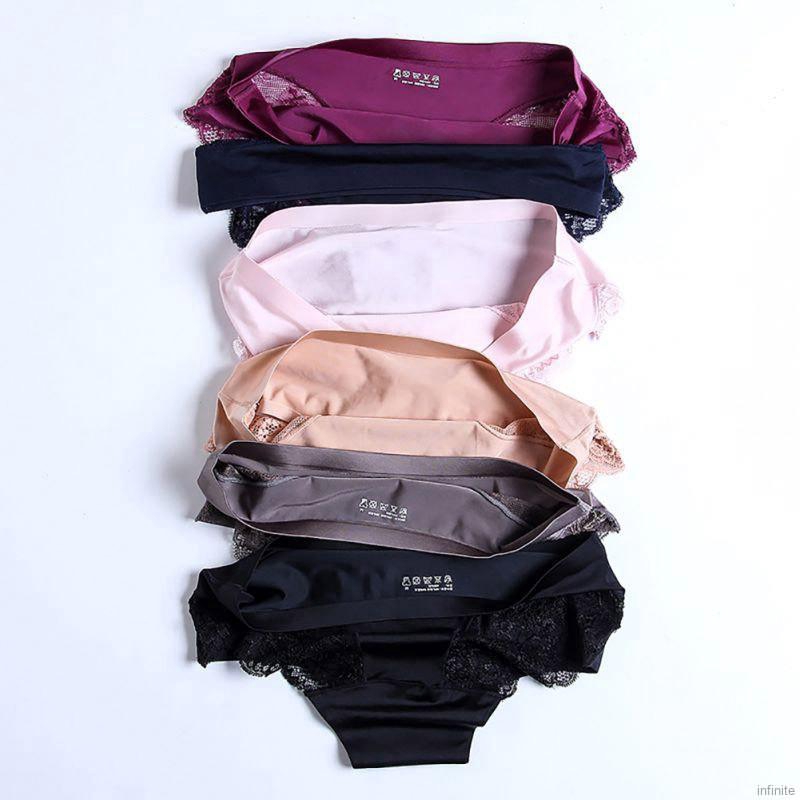 Women Lace Luxury Seamless Plus Size Low Waist Female Slim Briefs | BigBuy360 - bigbuy360.vn