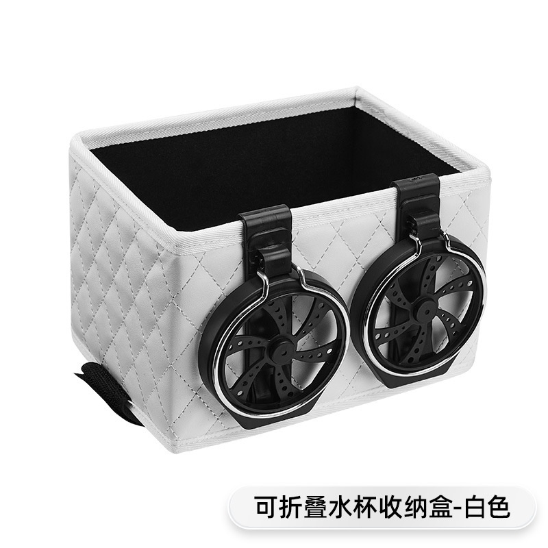 Hộp Da Đựng Đồ Dùng Gắn Tay Vịn Xe Hơi Tiện Dụng