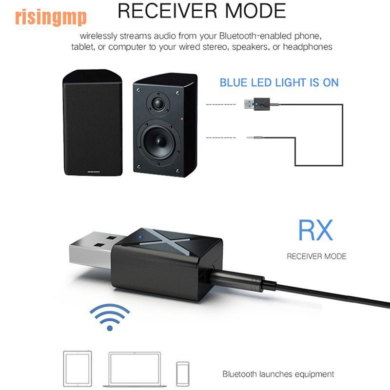 Usb Nhận Tín Hiệu Âm Thanh Không Dây 2 Trong 1 Fm 5.0