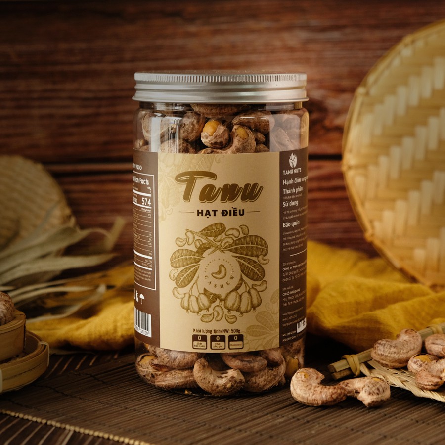 Hạt Điều Rang Muối TANU NUTS - Điều Bình Phước loại A hàng xuất khẩu 500gr | BigBuy360 - bigbuy360.vn