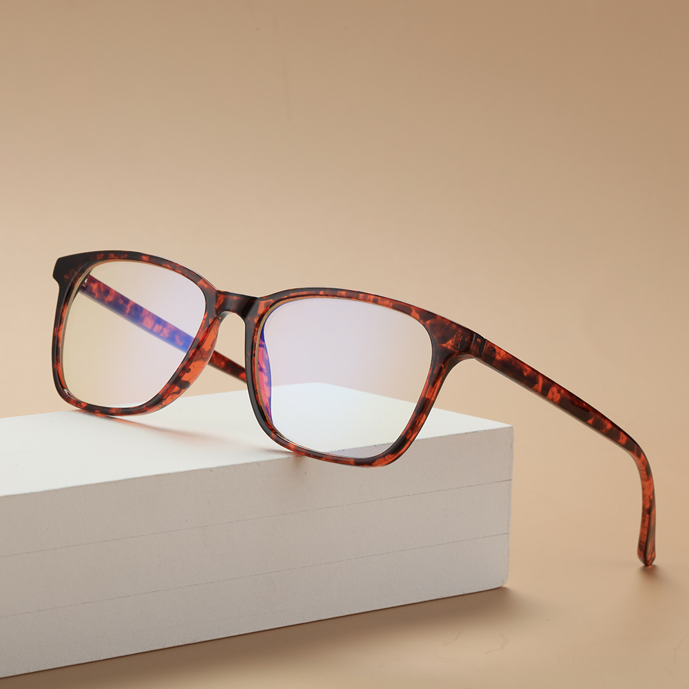 Kính Đọc Sách Chống Tia UV400 Gọng Nhẹ Màu Xanh Dương Có Bản Lề Lò Xo Kiểu Retro Cho Nam Nữ