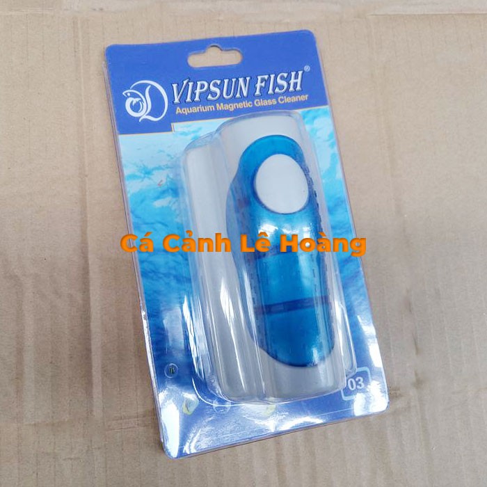 Nam Châm Lau Cọ Rửa Kính Bể Cá Cảnh Mini VipSun Fish Kính Dày từ 5mm - 12mm