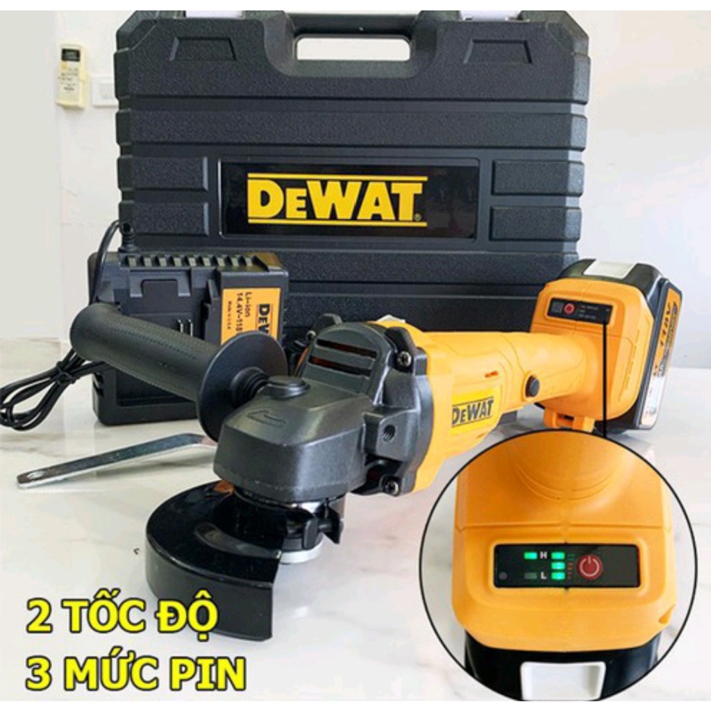 Mài Pin Dewat 118V - Không Chổi Than - Máy Cắt Cầm Tay - 2 PIN