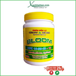 Phân bón lá kích thích ra hoa cho lan GROWMORE Bloom 10-55-10 100 Gram