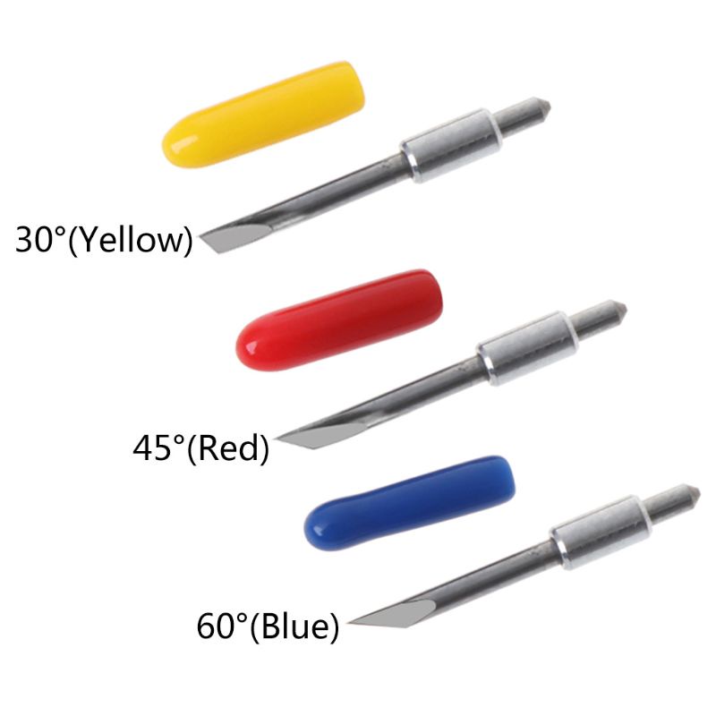 Bộ 5 / 300 / 30 Miếng Dán Trang Trí Hình zong° 45° 60° Lưỡi Cắt Vinyl Cho Máy Cắt Graphtec CB15U