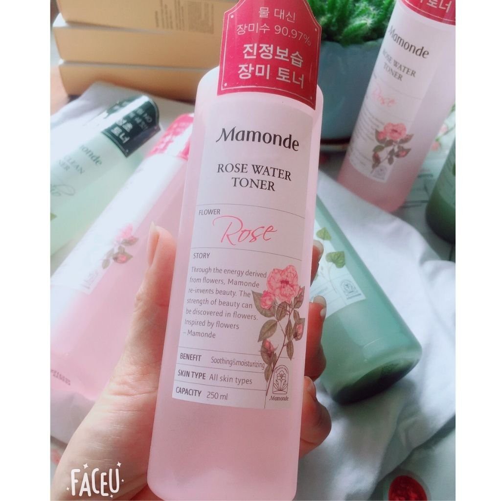 Nước hoa hồng Mamonde {𝐒𝐈𝐄̂𝐔 𝐃𝐔̛𝐎̛̃𝐍𝐆 𝐀̂̉𝐌} Nước Hoa Hồng Không Cồn Dưỡng Ẩm Mamonde Rose Water Toner 250ml