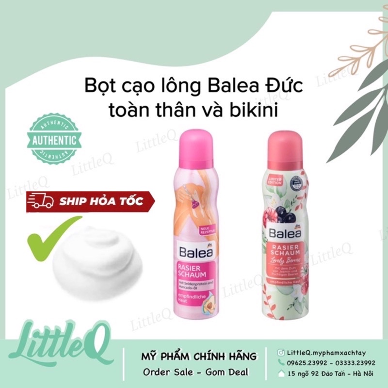 (ĐỦ BILL CÓ CHE TÊN) BỌT CẠO LÔNG BALEA CHO TOÀN THÂN VÀ BIKINI ĐỨC