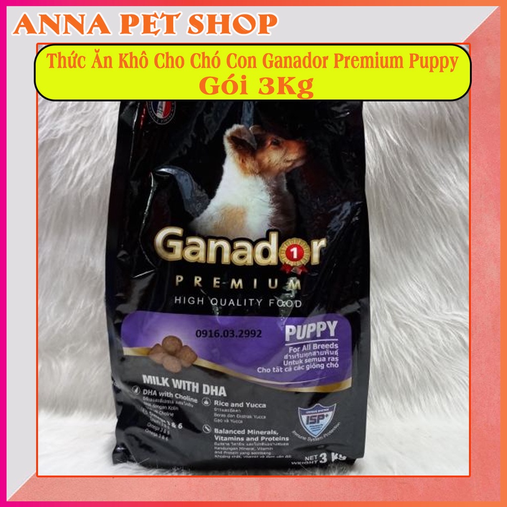 Thức ăn dành cho mọi giống chó trưởng thành và chó con Ganador Premium - 3kg