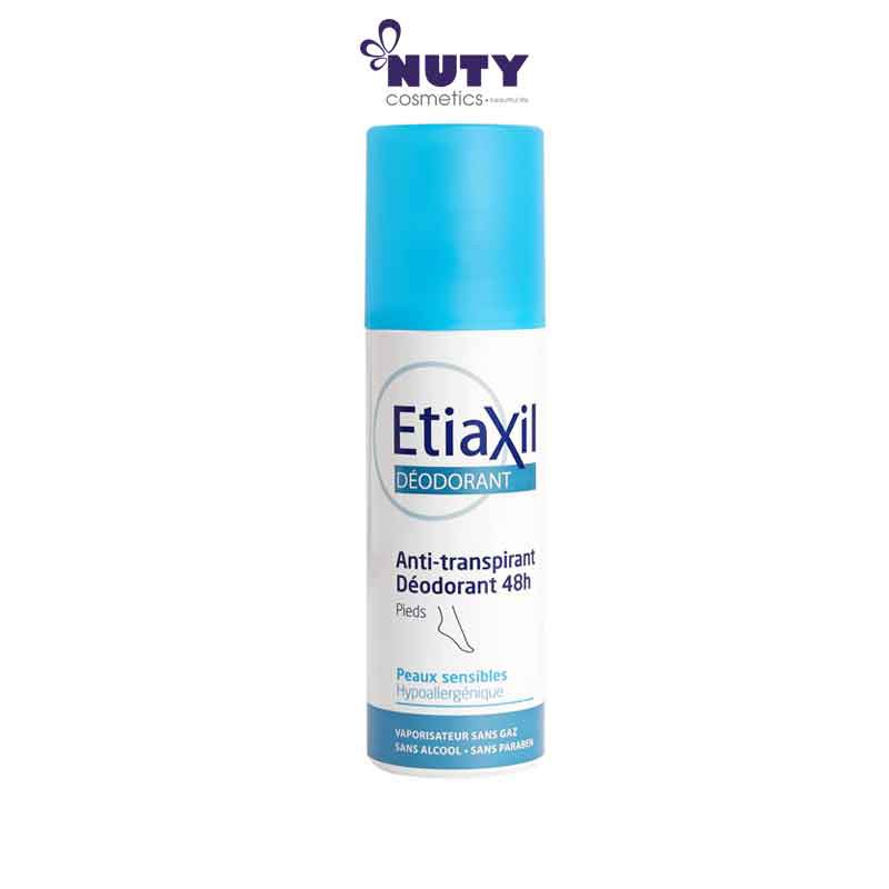 Xịt Khử Mùi Mồ Hôi Chân Etiaxil Déodorant Anti-Transpirant 48h Pieds (100ml)