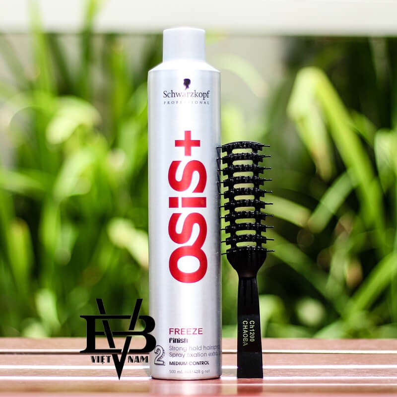 Keo xịt tóc Osis+ 2 Freeze Finish 500ml chính hãng Đức | Gôm xịt tóc nam Osis+ + Tặng lược Chaoba cao cấp