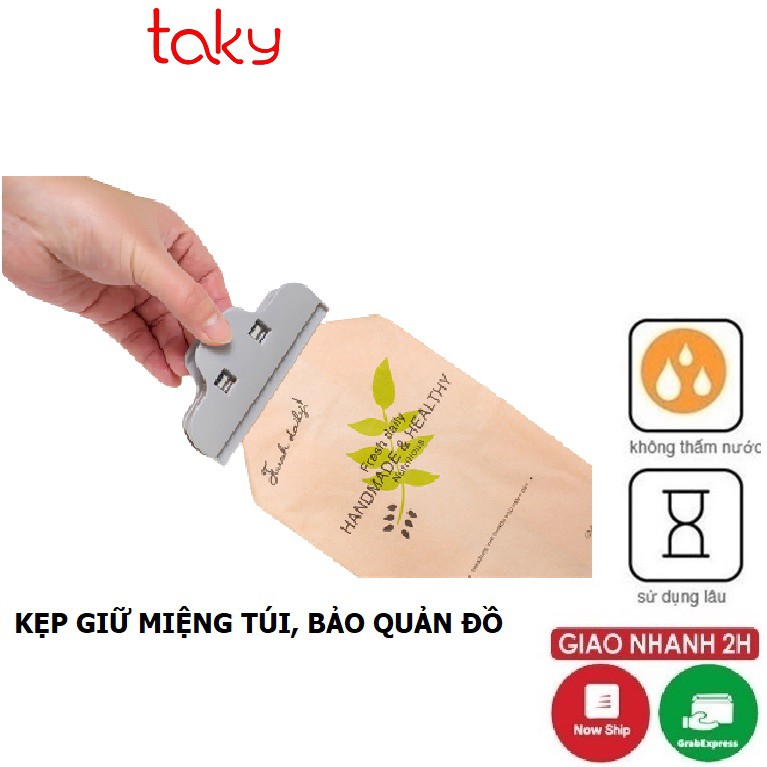 Kẹp Nhựa Giữ Miệng - Taky, Túi Đồ Ăn, Túi Thực Phẩm, Túi Bánh Kẹo, Túi Hạt Không Bị Hở, Tiện Dụng Thông Minh 5210