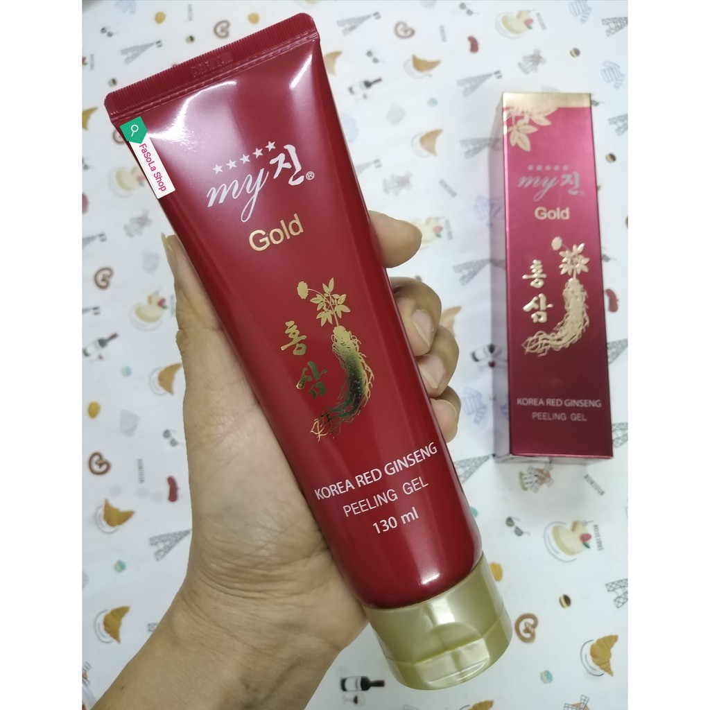 Kem tẩy da chết GOLD MY JIN hồng sâm 130ml Hàn Quốc 🇰🇷 peeling gel korea