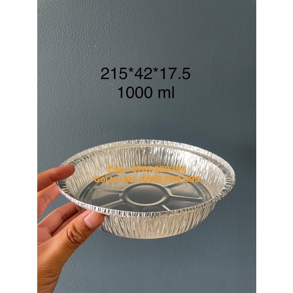 Khay nhôm lót nồi chiên không dầu làm bánh/làm món nướng chống dính hình tròn dùng một lần