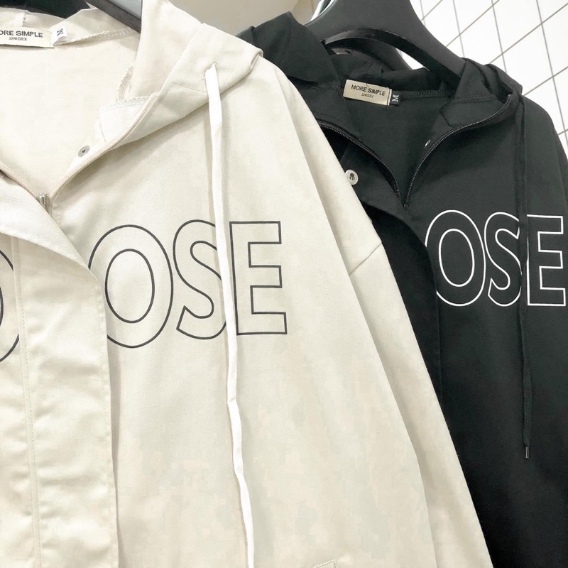 Áo Khoác Jacket Form Rộng CHOOSE Vải Dù Trượt Nước Phong Cách Ulzzang - 84unisex