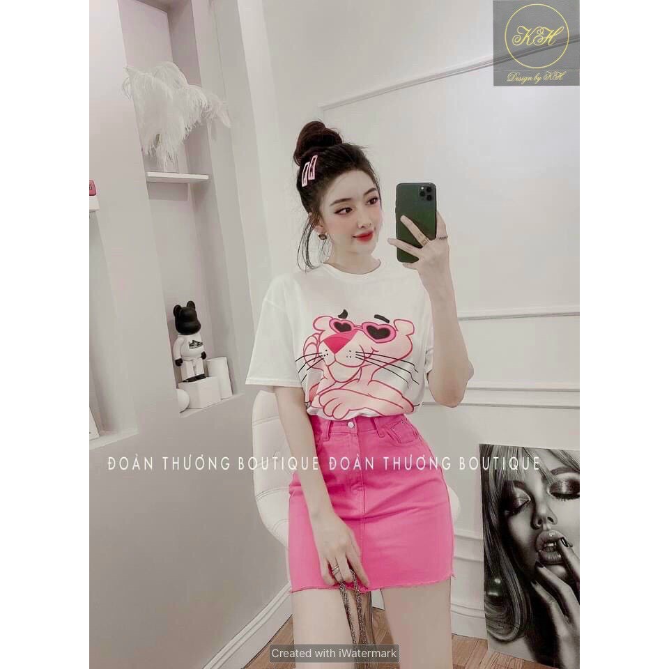 Set Đồ Nữ Chân Váy Kaki Báo Hồng Cao Cấp | BigBuy360 - bigbuy360.vn
