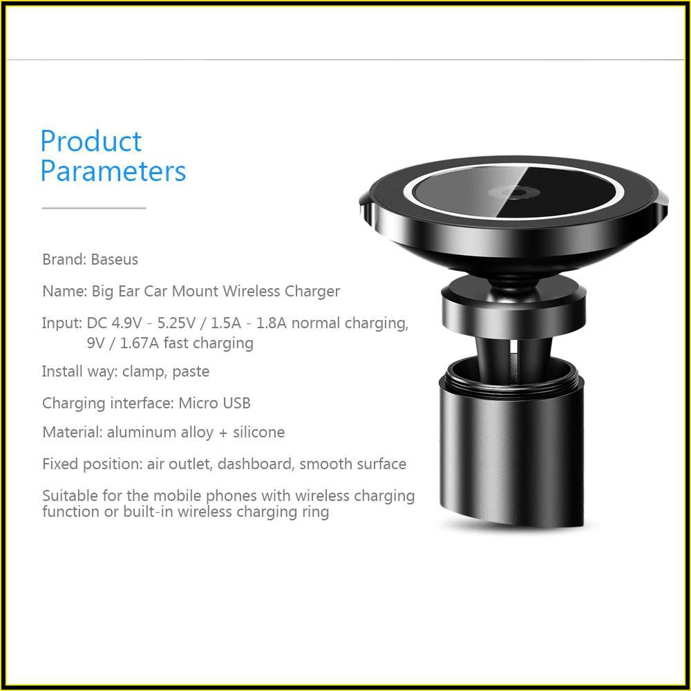 Đế giữ điện thoại tích hợp sạc không dây Baseus Big Ears (kèm tẩu sạc và cáp) - Hàng chính hãng | BigBuy360 - bigbuy360.vn