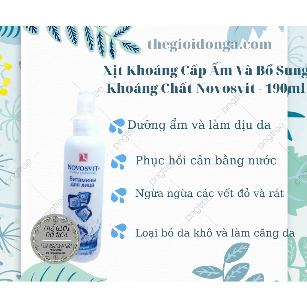 Xịt khoáng Novosvit Nga_XỊT KHOÁNG BỔ SUNG VITAMIN