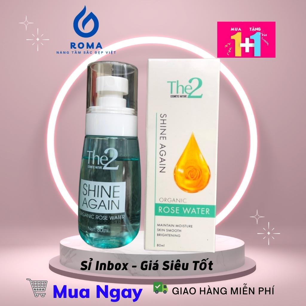 Nước Hoa Hồng The 2 Vũ Đức 80ml Toner Cân Bằng Ẩm Cho Da Hoa Hông Nguyên Chất 100% ROMA