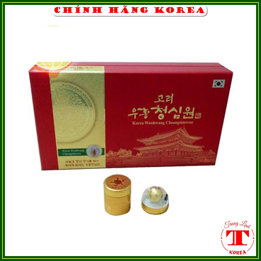 Vũ hoàng thanh tâm Bio thượng hạng, hộp 10 viên - An cung ngưu hoàng phòng và hỗ trợ phục hồi sau tai biến - tranglinh
