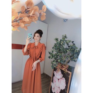ĐẦM VOAN TIỂU THƯ CỘT NƠ TAY DÀI