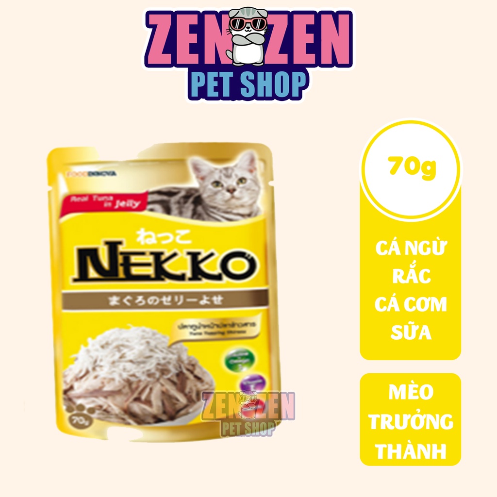 Pate nekko 70g Dành cho mèo Con 1-12 tháng tuổi, Mèo Trưởng Thành