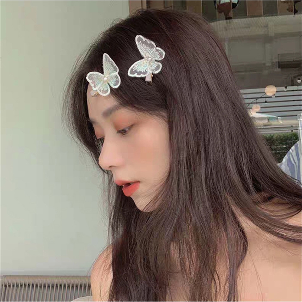 BUTTERFLY 1 Kẹp Tóc Hình Bướm Xinh Xắn Cho Nữ