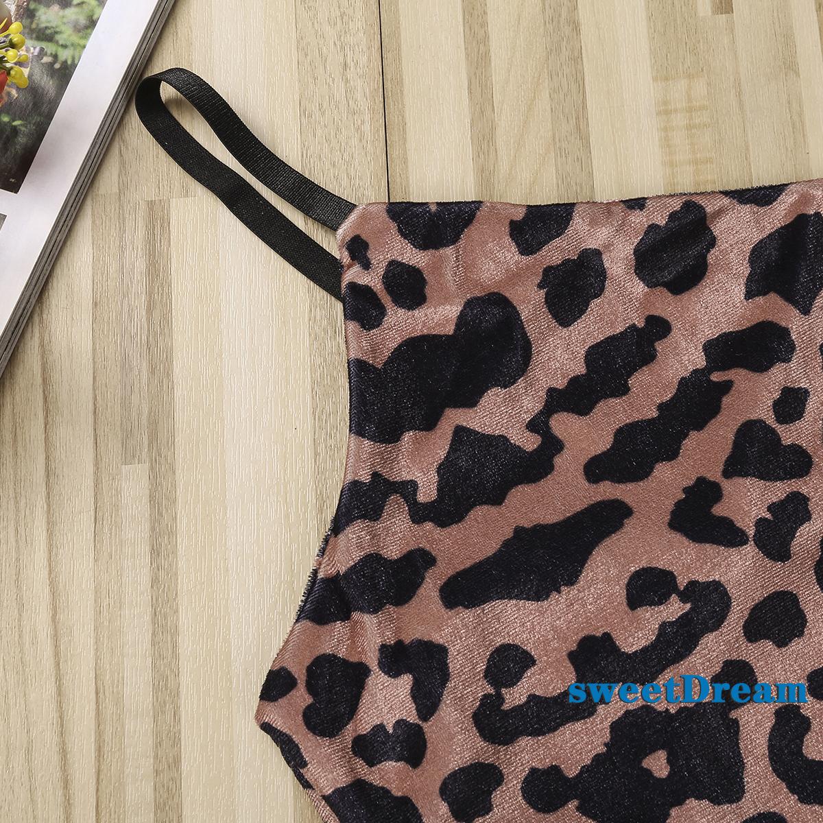 Set Đồ Ngủ Áo Sát Nách Cổ Chữ V Hoạ Tiết Da Báo + Quần Sọt | BigBuy360 - bigbuy360.vn