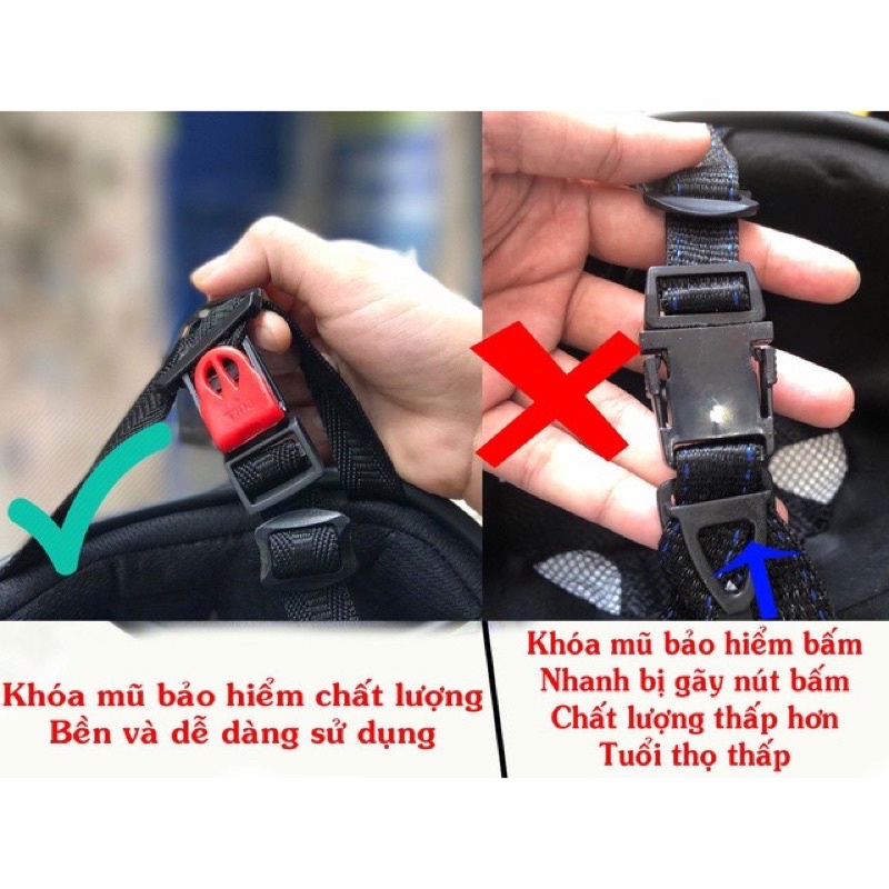 Mũ Bảo Hiểm 1/2 Đầu Chính Hãng Hàng Chất Lượng Cao Kèm Kính