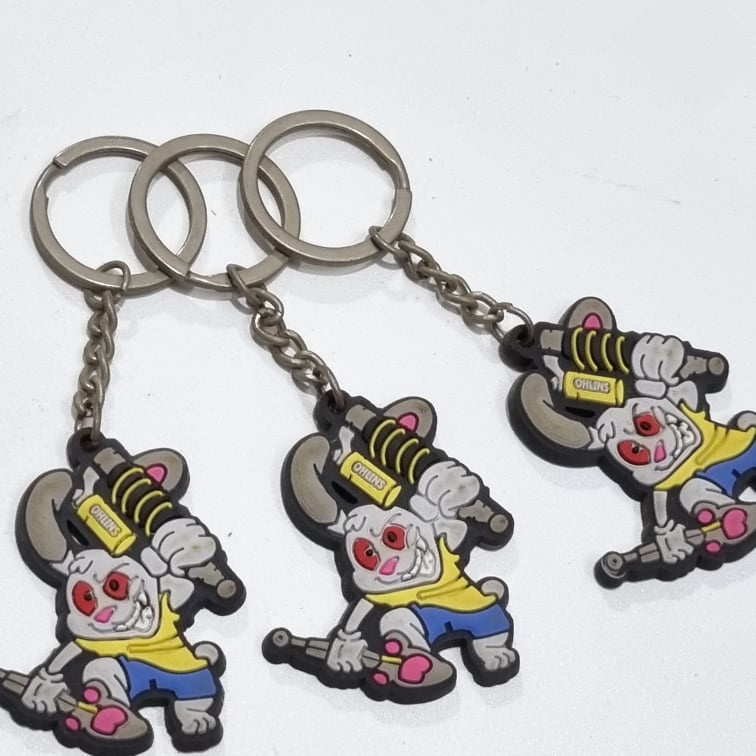 Móc Khóa Cao Su Loại Mỏng Xinh Xắn Đáng Yêu (không có bìa) Tiện Lợi