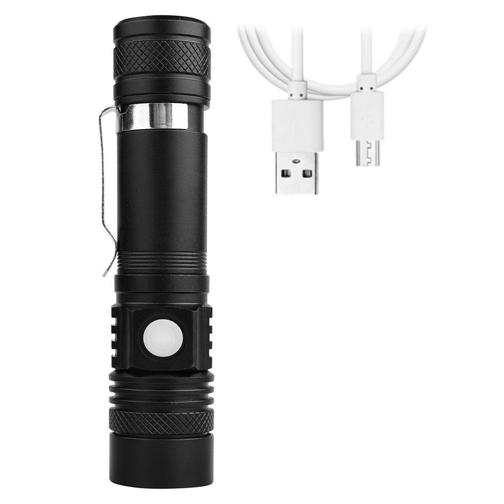 Đèn Pin LED T6 Chống Thấm Nước Có Thể Sạc Lại Bằng Cổng USB Chuyên Dụng