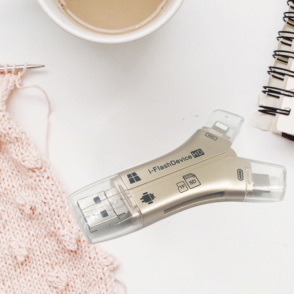 1 Đầu Đọc Thẻ Nhớ Đa Năng 4 Trong 1 81x51 X 11mm | BigBuy360 - bigbuy360.vn