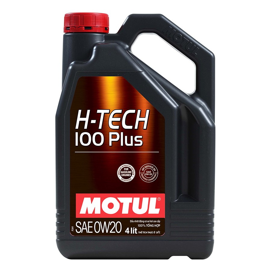Dầu ô tô tổng hợp Motul H-Tech 100 Plus 0W20 4x4L GF-5 C4B4