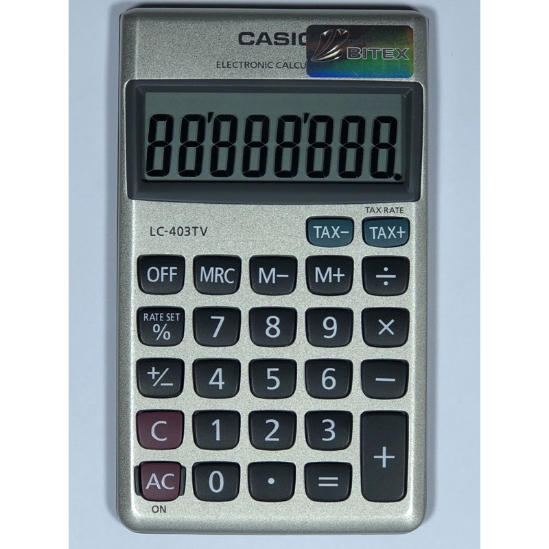 Máy tính bỏ túi Casio 403TV chính hãng - màn hình hiển thị 8 số