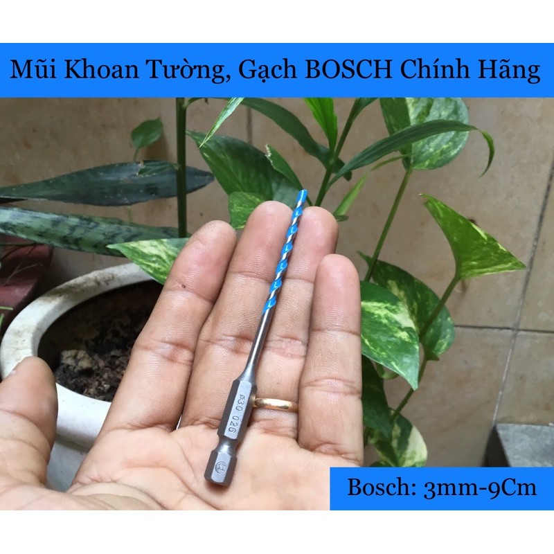 Mũi khoan BOSCH Chuyên Khoan Tường, Gạch Men Chính Hãng 3mm-9Cm