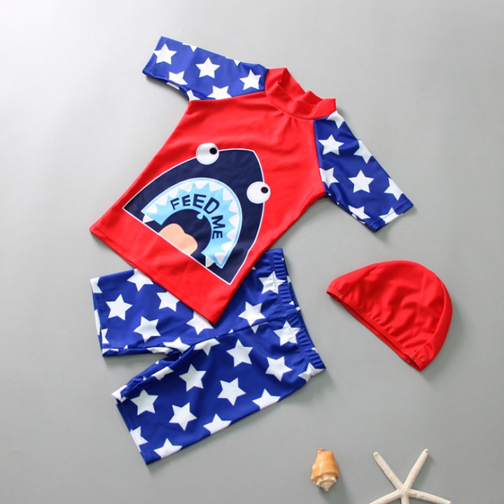 Bộ đồ bơi siêu nhân người nhện kèm nón bơi BT05