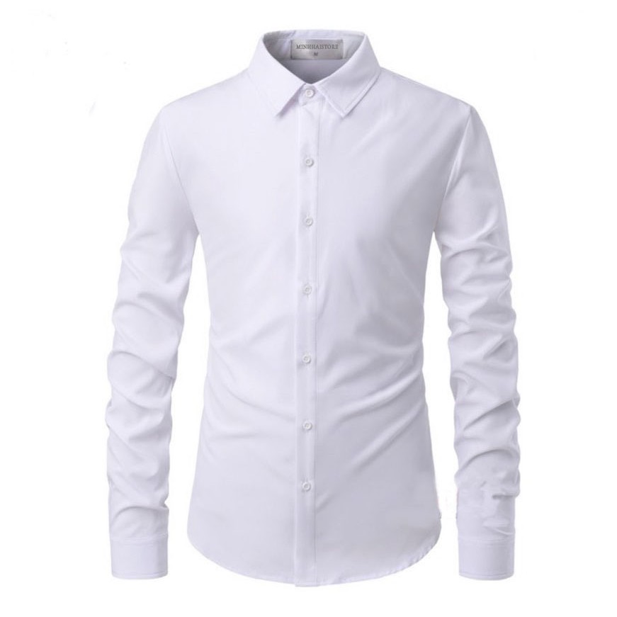 Áo sơ mi lụa dài tay nam LB027, vải dày, mát , đường may sắc sảo, áo sơ mi cao cấp LB1990 store