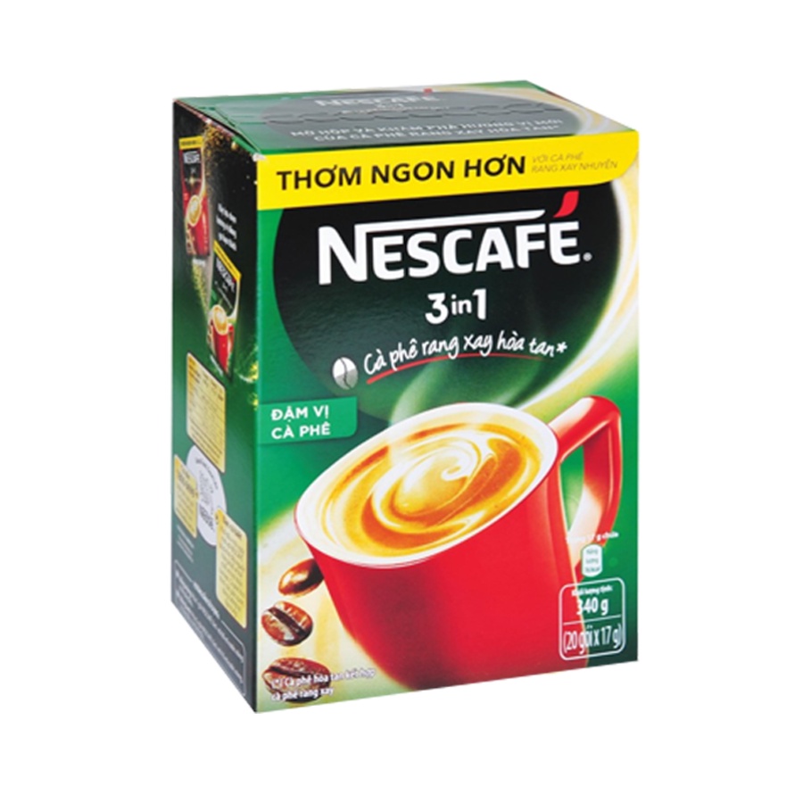 Cà phê sữa NesCafe 3 in 1 hộp 20 gói