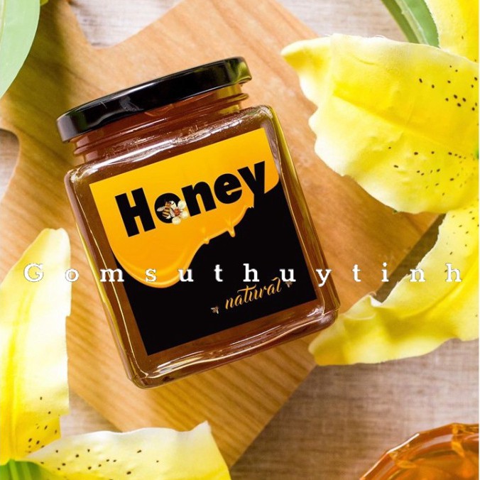 Lọ thủy tinh/ Hũ thủy tinh vuông 380ML Đựng Thực Phẩm